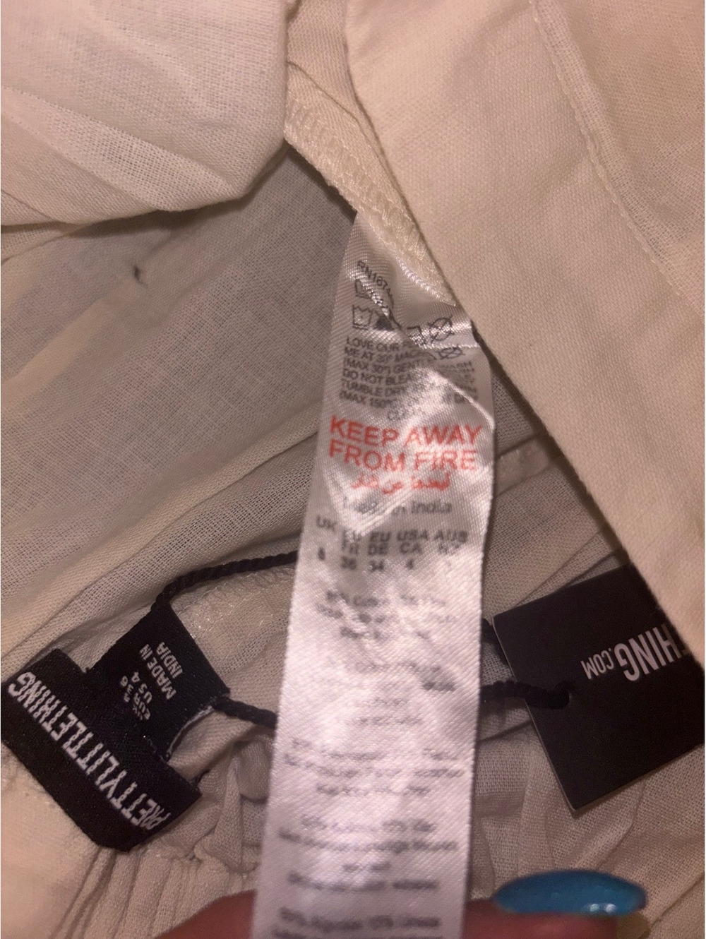 NWT PrettyLittleThing Linen Look Floaty Shorts Sand US 4 UK 8 EU 36 - Picture 6 of 6